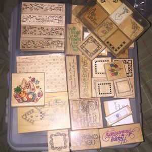 Variety of sizes of ink stamps. RESERVED